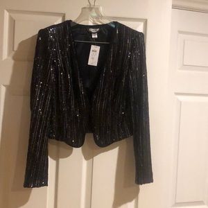 sequined cache jacket
